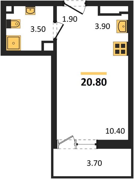 Studio Apartment in Lestorica, Kudepsta, Sochi