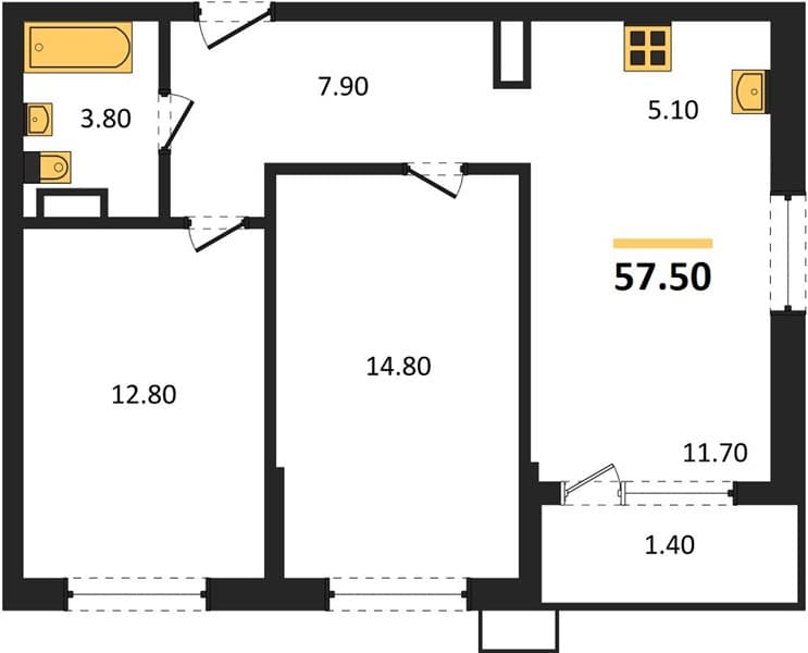 2-Bedroom Apartment in Porto-Novo, Tsemdolina