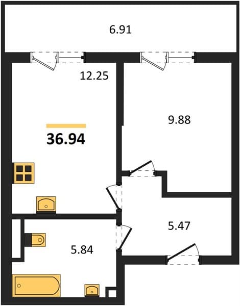 Studio Apartment in Botanica Hills, Nebug