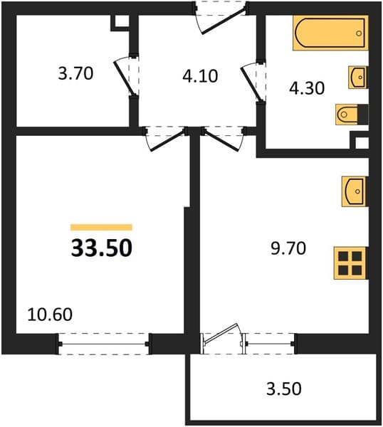 Studio Apartment in Lastoria, Sochi
