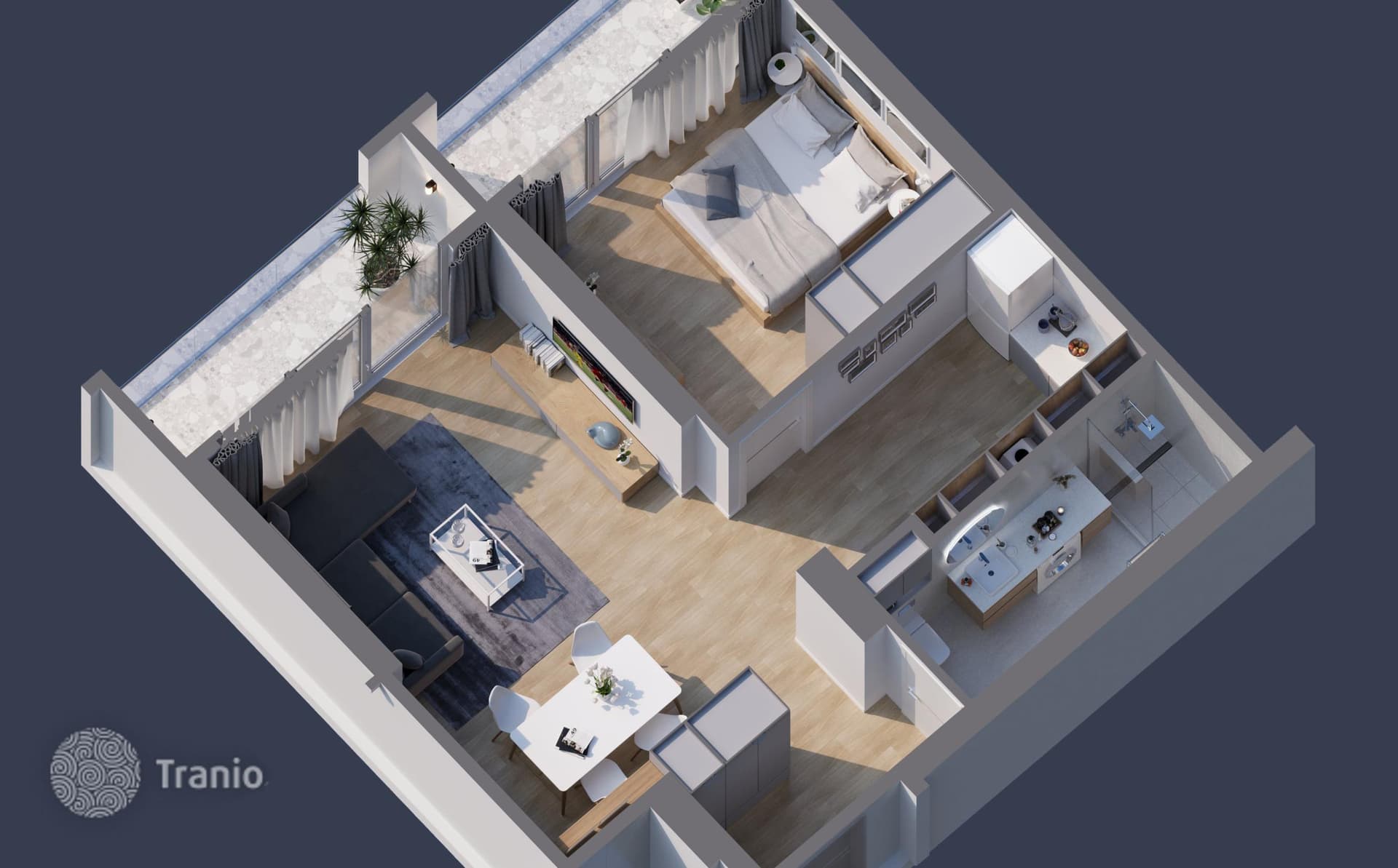 1-Bedroom Apartment with Sea and Mountain Views in Batumi, photo 4