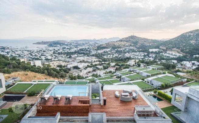 3-Bedroom (3+1) Villa with Private Pool and City View in Bodrum
