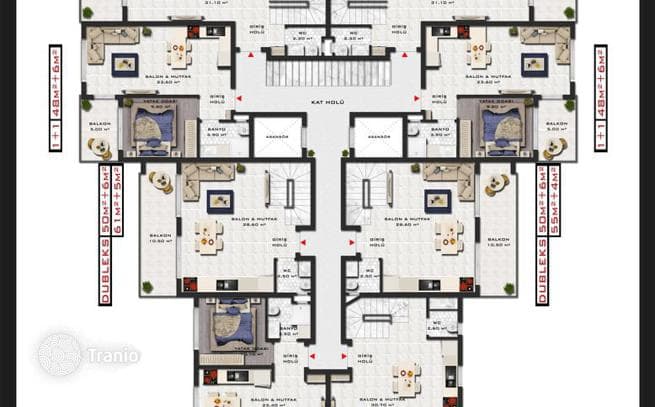 Modern 1–3-Bedroom (1+1–3+1) Apartments with Sea View in Kargicak, Alanya, photo 3