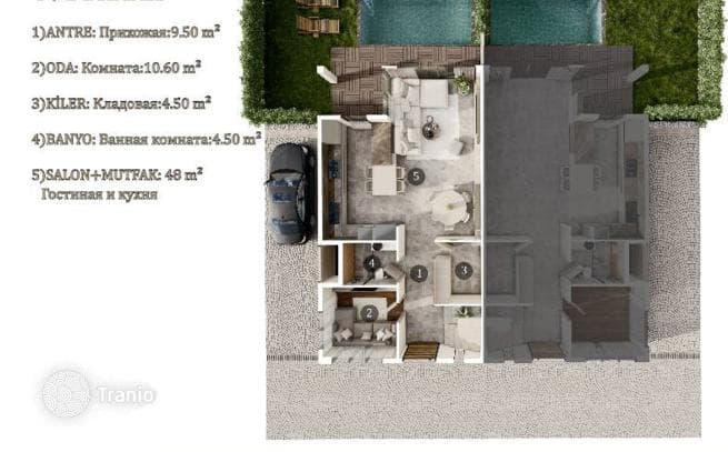 4+1 Villa with Private Pool in Dosemealti, Antalya, photo 5