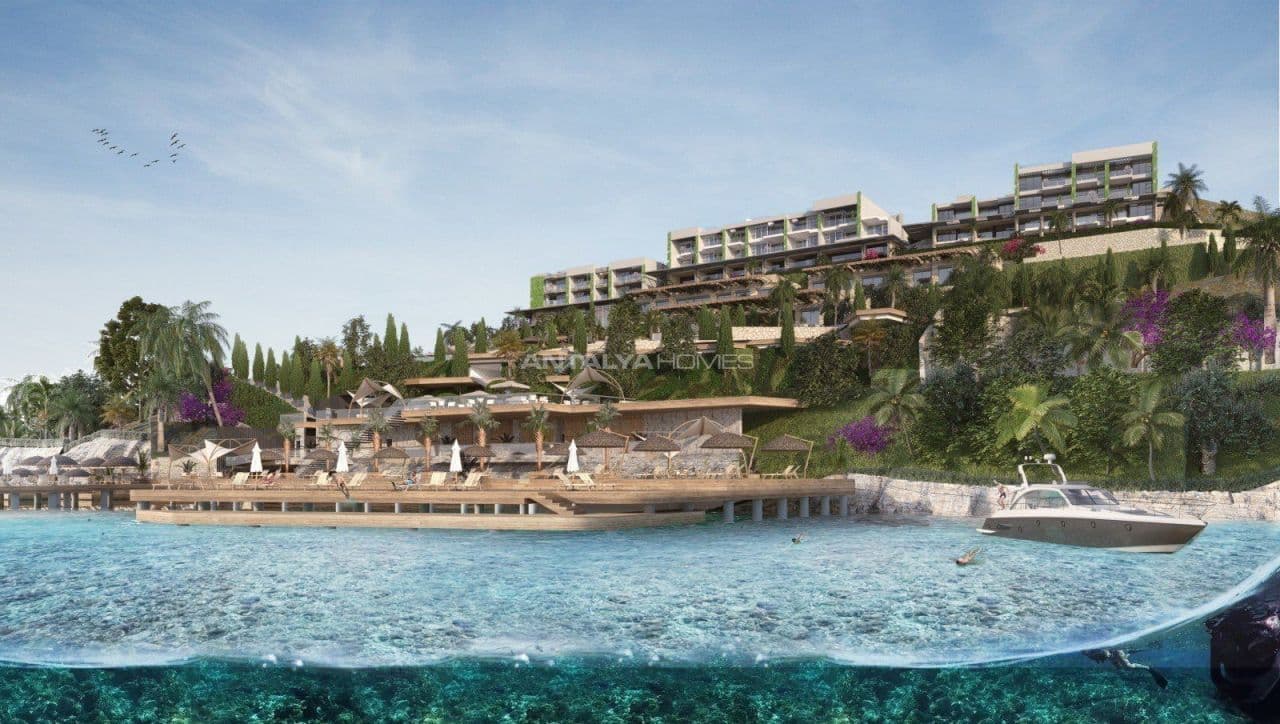 Апартаменты в Бодруме, Турция, 93 м²
