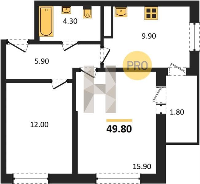 1-Bedroom Apartment in Anapa