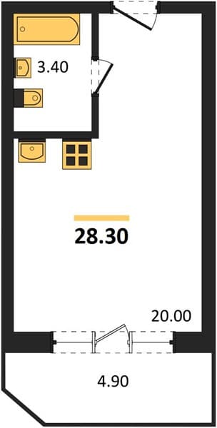 Studio Apartment in Neskuchny Sad, Sochi
