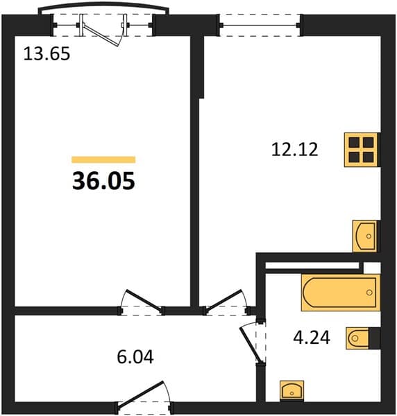1-Bedroom Apartment in Svetsky Les, Sochi