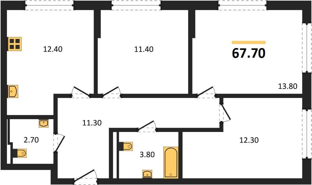 2-Bedroom Apartment with Sea View in Novorossiysk