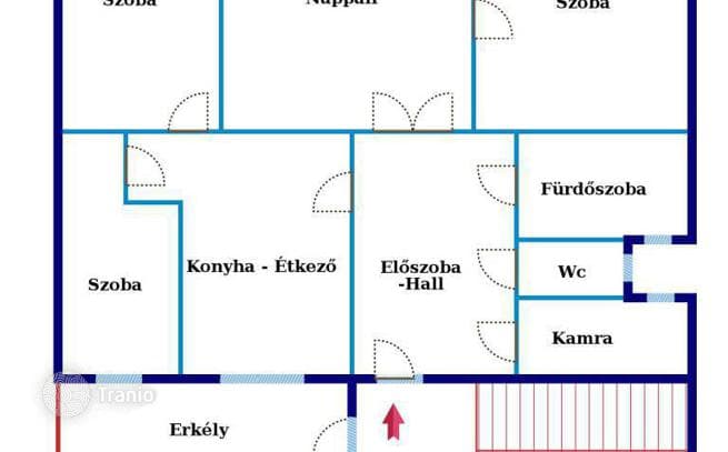 4-комнатная квартира 90 м² в Районе III (Обуде), Венгрия, фото 5