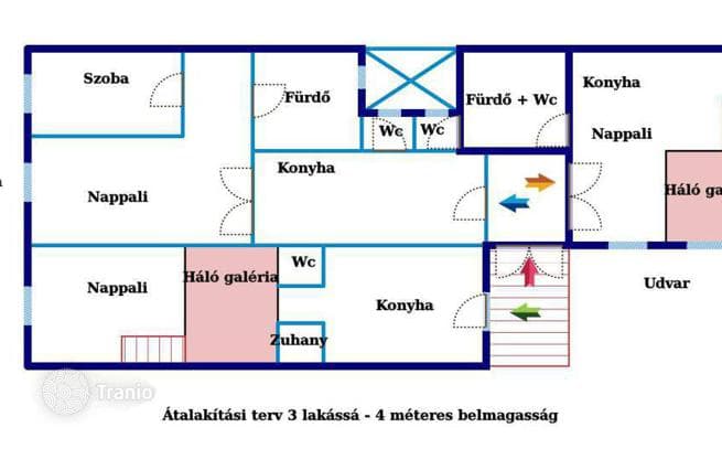 4-комнатная квартира 130 м² в Районе VI (Терезвароше), Венгрия, фото 3