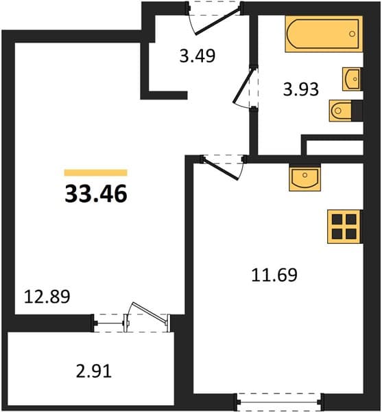 Studio Apartment with Landscaped Grounds in Nebug