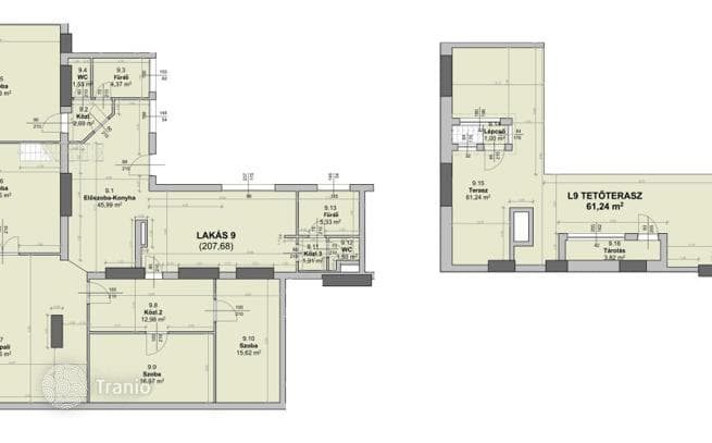 5-комнатная квартира 214 м² в Районе XIII, Венгрия, фото 5