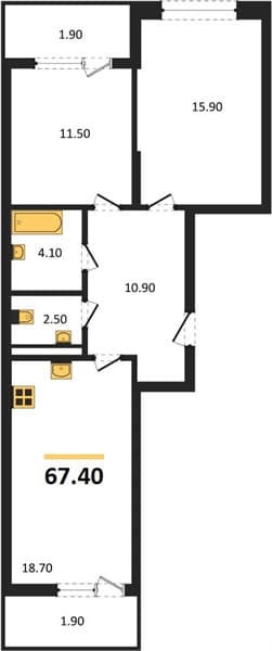 1-Bedroom Apartment with Sea View in Supsekh