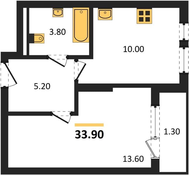 Studio Apartment with Black Sea View in Novorossiysk