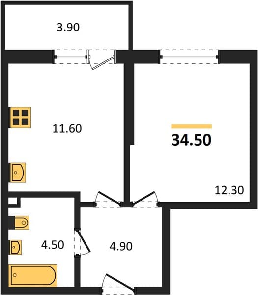 Studio Apartment in Lestorina, Sochi