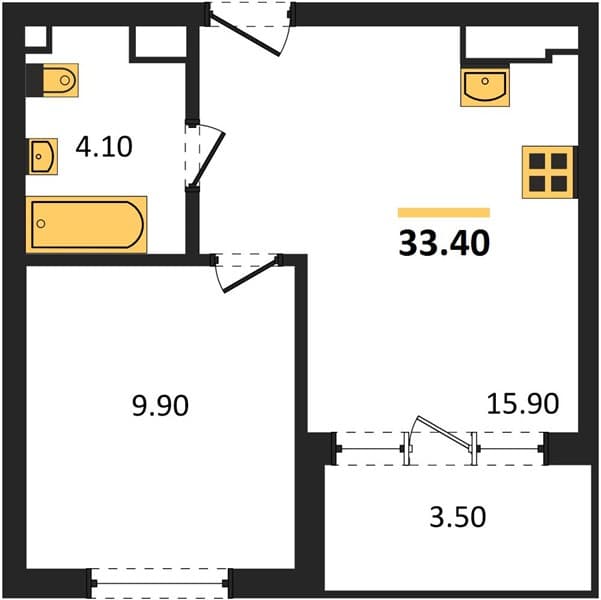 Studio Apartment in Neskuchny Sad, Sochi