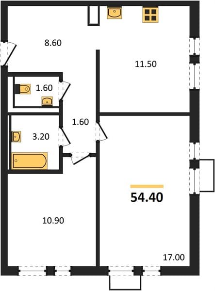 2-Bedroom Apartment with Sea View in Novorossiysk