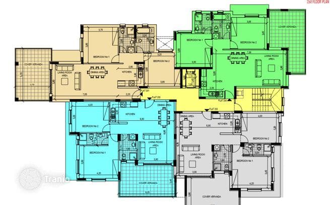 2-комнатная квартира 88 м² в Ливадии, Кипр, фото 2