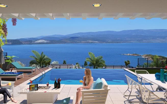 Villa with Panoramic Sea View in Bodrum, Turkey