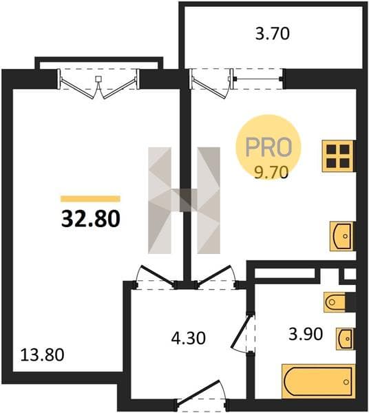 Studio Apartment in Flora, Kudepta, Sochi
