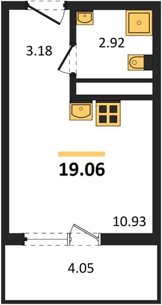 Studio Apartment in Botanica Hills, Nebug