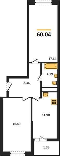 1-Bedroom Apartment in Centralny, Anapa