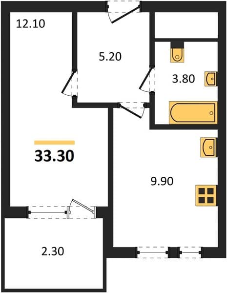 Studio Apartment with Sea View in Novorossiysk