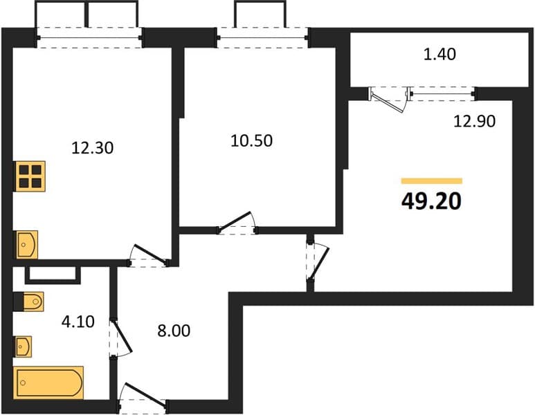 1-Bedroom Apartment in Porto-Novo, Tsemdolina
