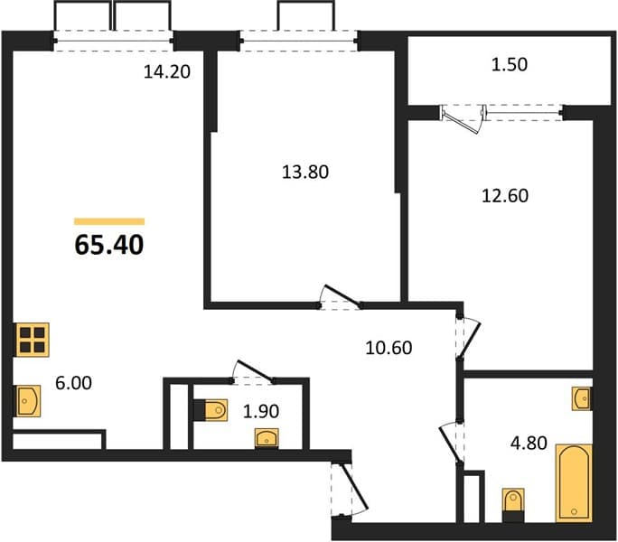 2-Bedroom Apartment in Porto-Novo, Tsemdolina