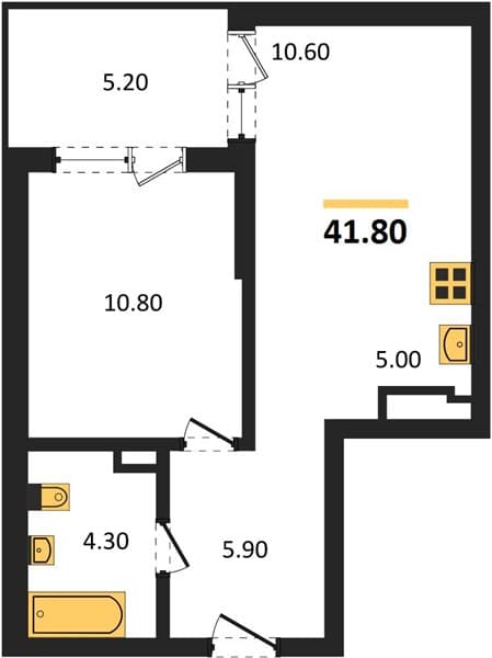 Studio Apartment in Neskuchny Sad, Sochi