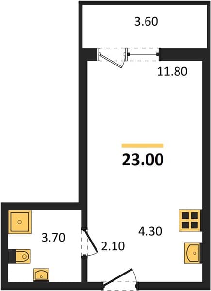 Studio Apartment in Lestoriya, Sochi