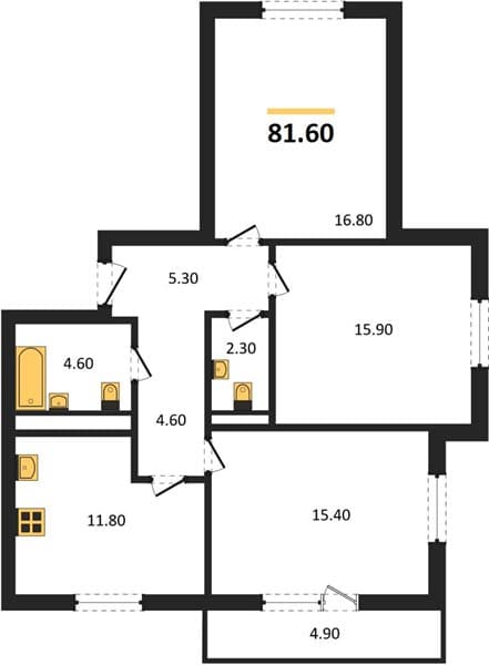 3-Bedroom Apartment in Gorny Kvartal, Sochi
