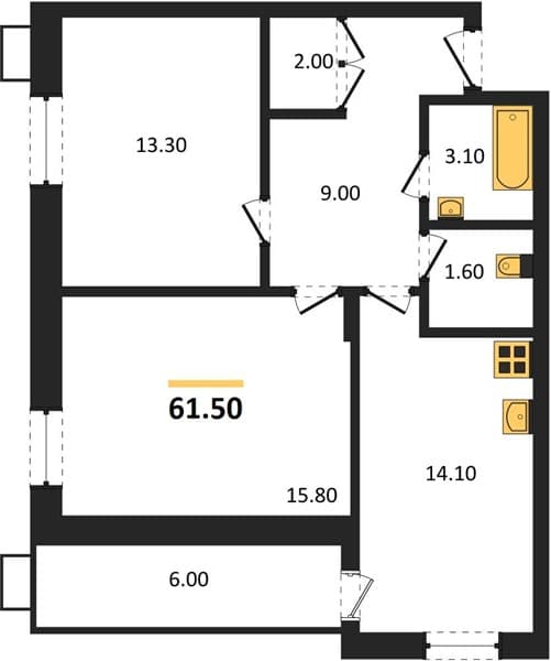 1-Bedroom Apartment in Lermontov, Taman