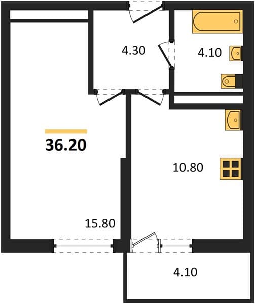 Studio Apartment in Lestorier, Sochi