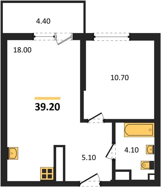 Studio Apartment in Oblaka-3, Novorossiysk