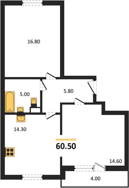 1-Bedroom Apartment in Gorny Kvartal, Sochi