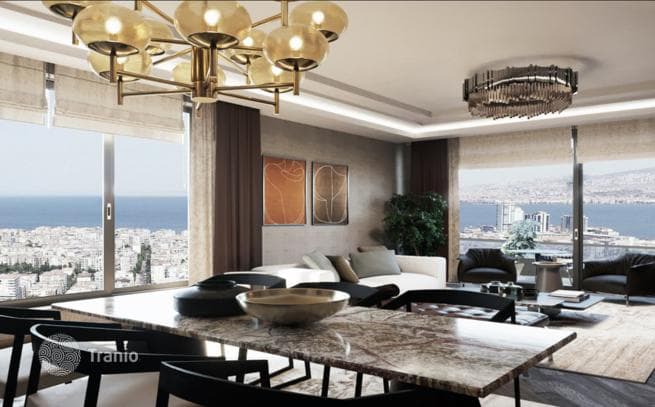 New Residential Complex with Pools and Restaurants in Izmir City Center