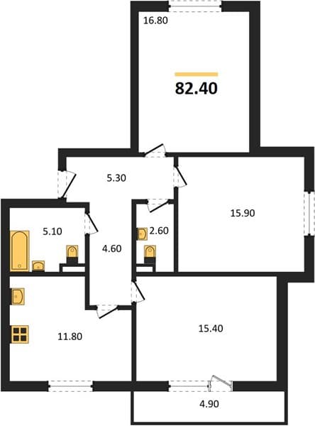 2-Bedroom Apartment in Gorny Kvartal, Sochi