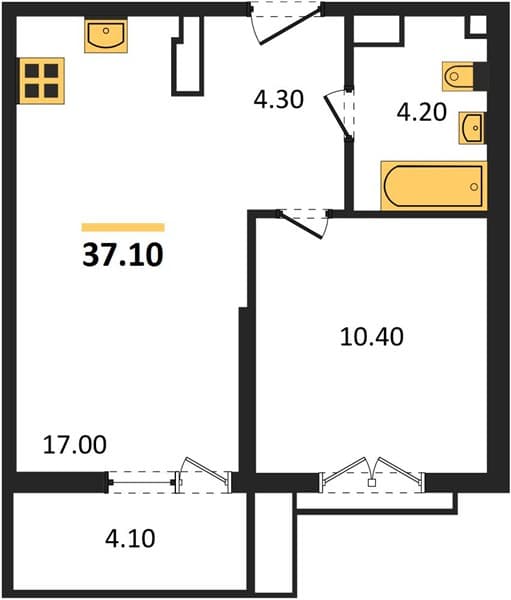 Studio Apartment with River and Mountain Views in Kudepsta, Sochi