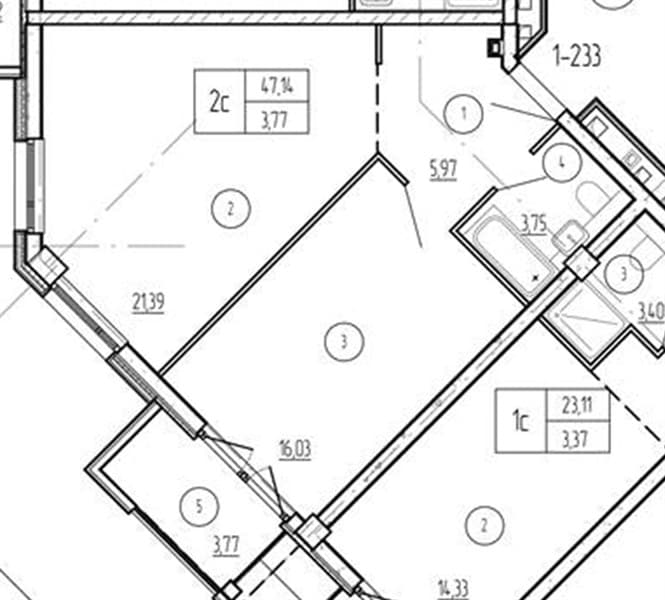 1-Bedroom Apartment in Luchi, Anapa