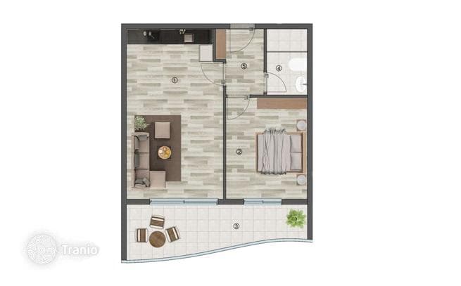 1-Bedroom and 2-Bedroom Apartments in Modern Residential Complex in Mersin