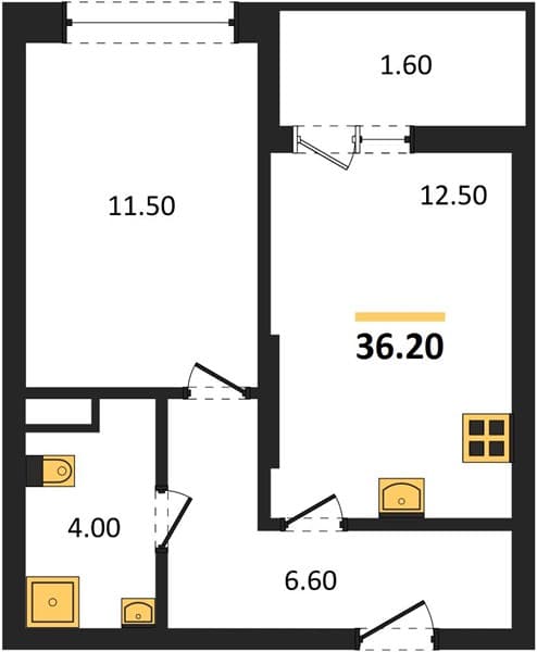 1-Bedroom Apartment in Khozyain Morey, Supsekh