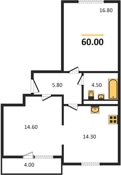 1-Bedroom Apartment in Gorny Kvartal, Sochi