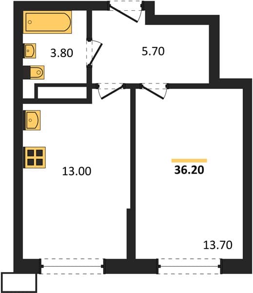 1-Bedroom Apartment in Porto-Novo, Tsemdolina