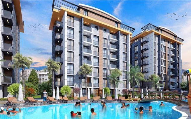 New Apartments with Shared Pool and Water Park Near Beach and Golf in Antalya, photo 3
