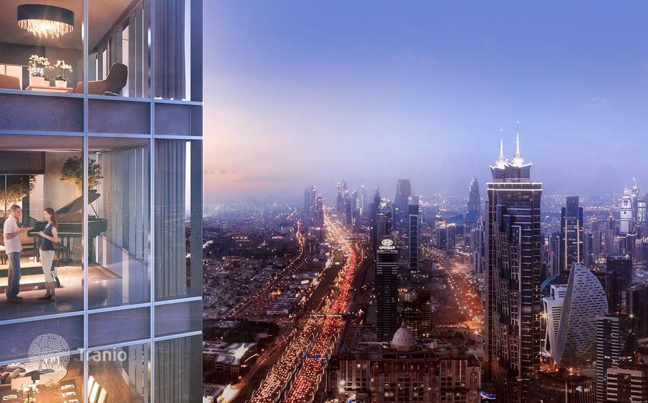 Жилой комплекс Aykon Heights с видом на гавань, водный канал и город, Business Bay, Дубай, ОАЭ