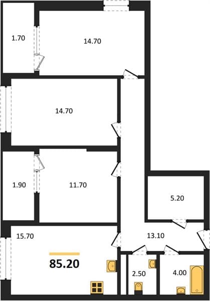 3-Bedroom Apartment in Khozain Morey, Supsekh