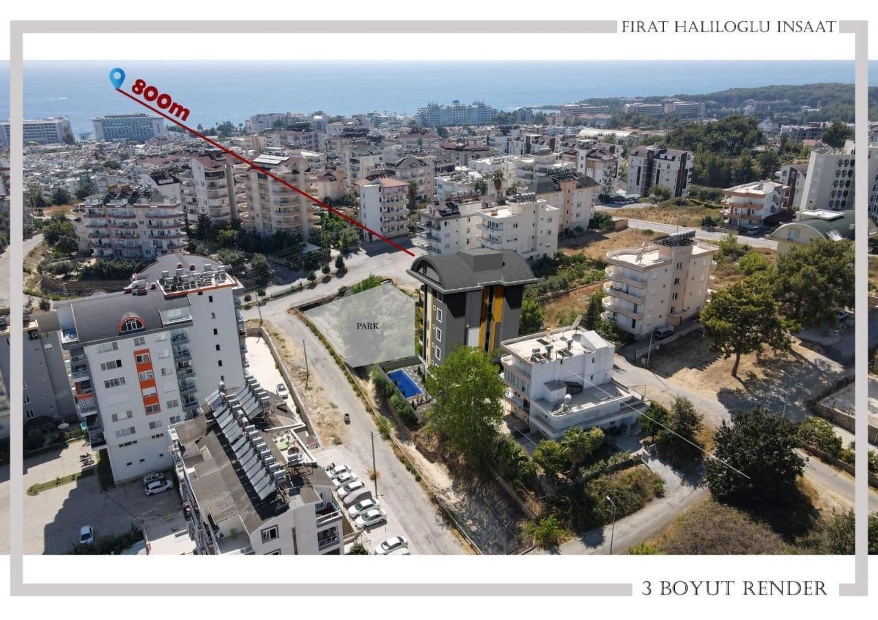 Квартира в Авсалларе, Турция, 40 м², фото 2