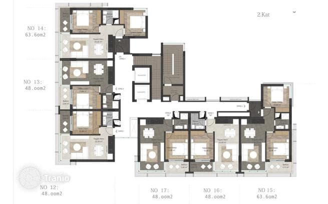 New Apartments in a Gated Complex in Avsallar, Alanya, photo 3